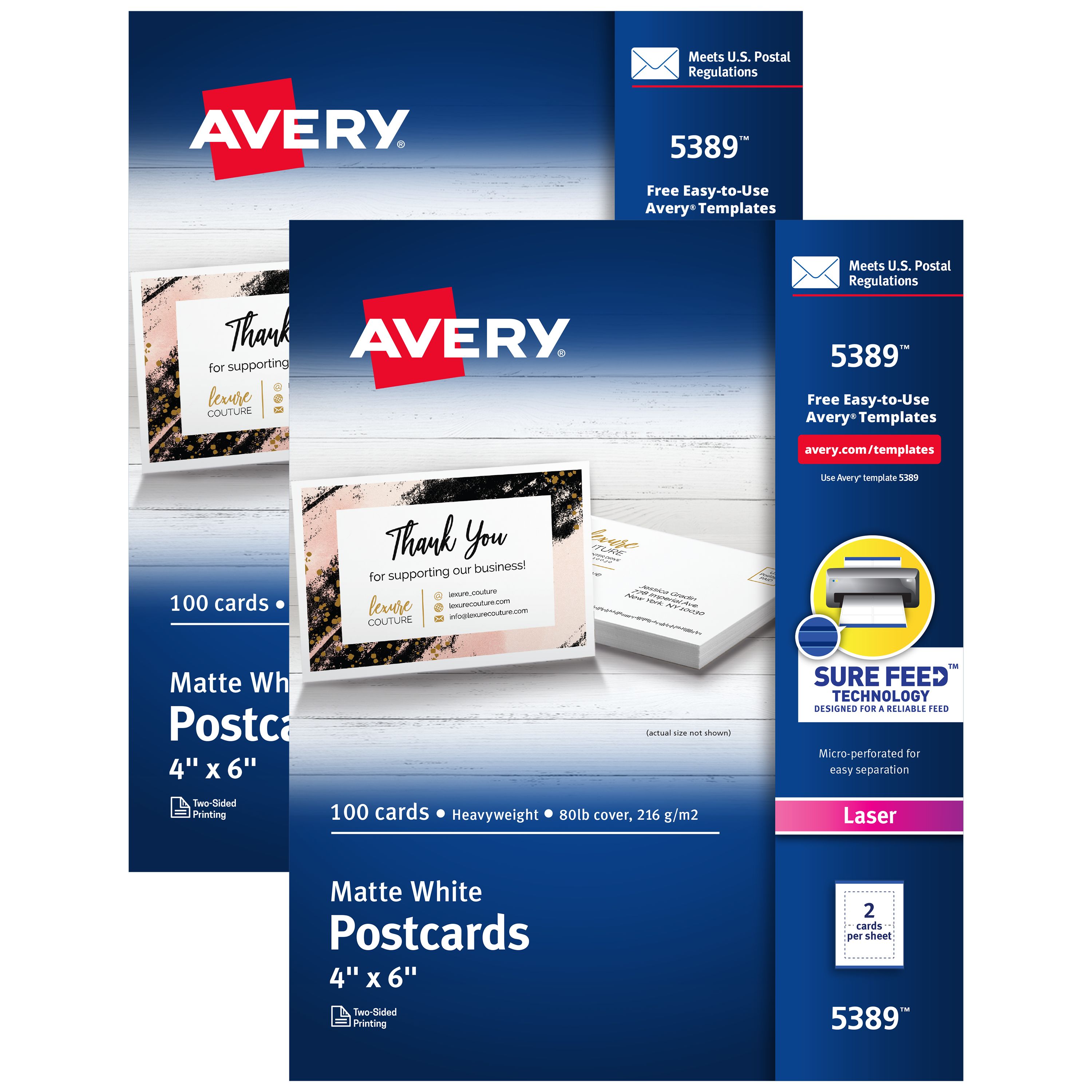 Postcards with Sure Feed®, 4